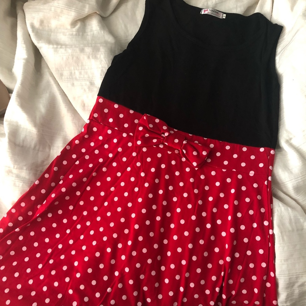 Minnie style dress for Disney